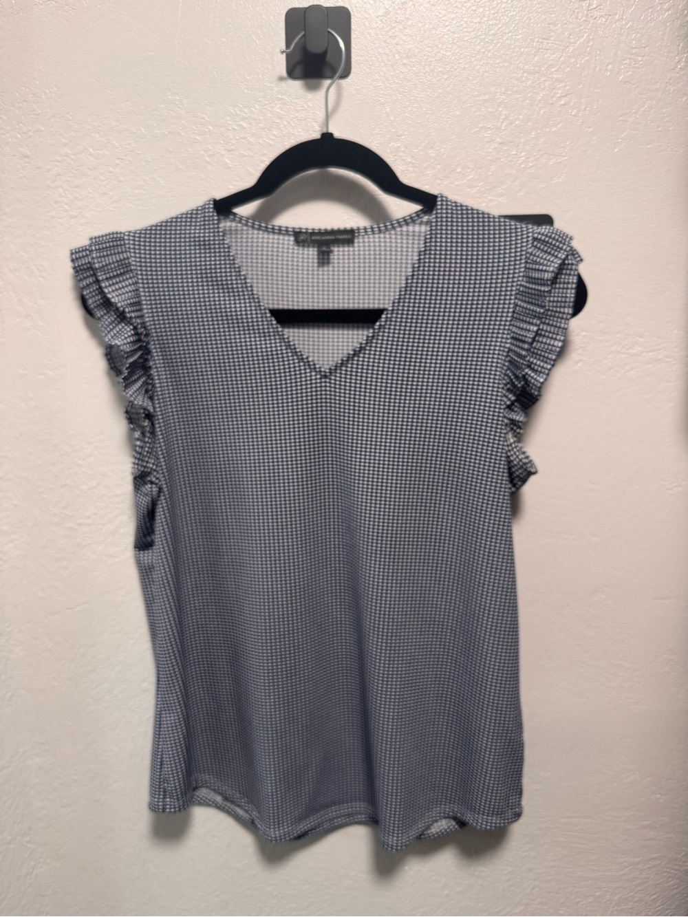 Adrianna Papell Ruffle Sleeve Knit Top - Size Small